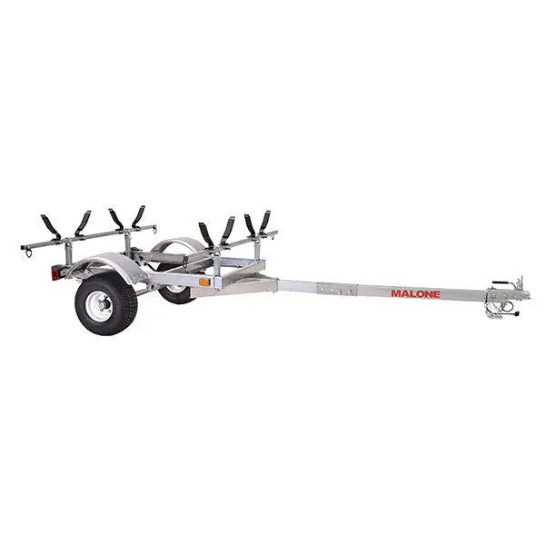 Malone LowMax 2-Kayak Galvanized Steel Trailer With LED Lights And 70 MPH Tires