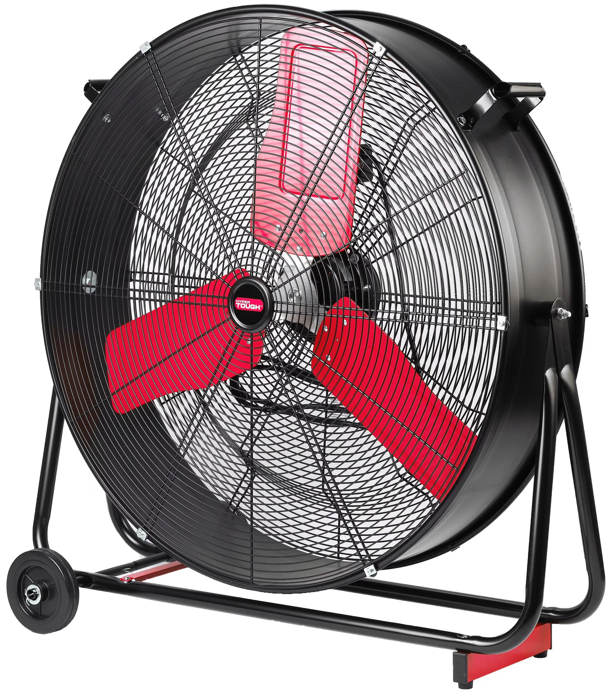 Hyper Tough 30 Inch 2-Speed Tilted Drum Fan Red & Black