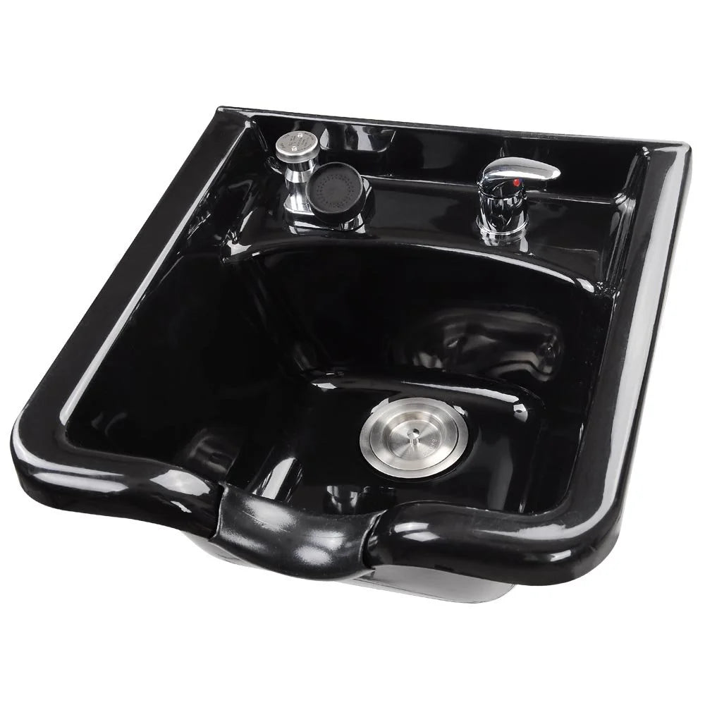 Shampoo Bowl Hair Sink With Gel Neck Rest, Hair Trap And CUPC Vacuum Breaker