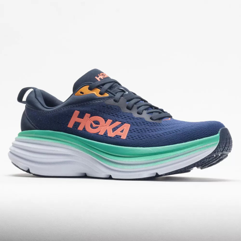 Women's Running Shoes, Outer Space/Bellwether Blue - Bondi 8