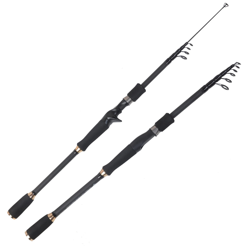 Telescopic Carbon Fishing Rod, 1.8m, 2.1m, 2.4m, 2.7m, 3.0m, 3.3m, 3.6m, Gun-Handle Or Straight-Handle
