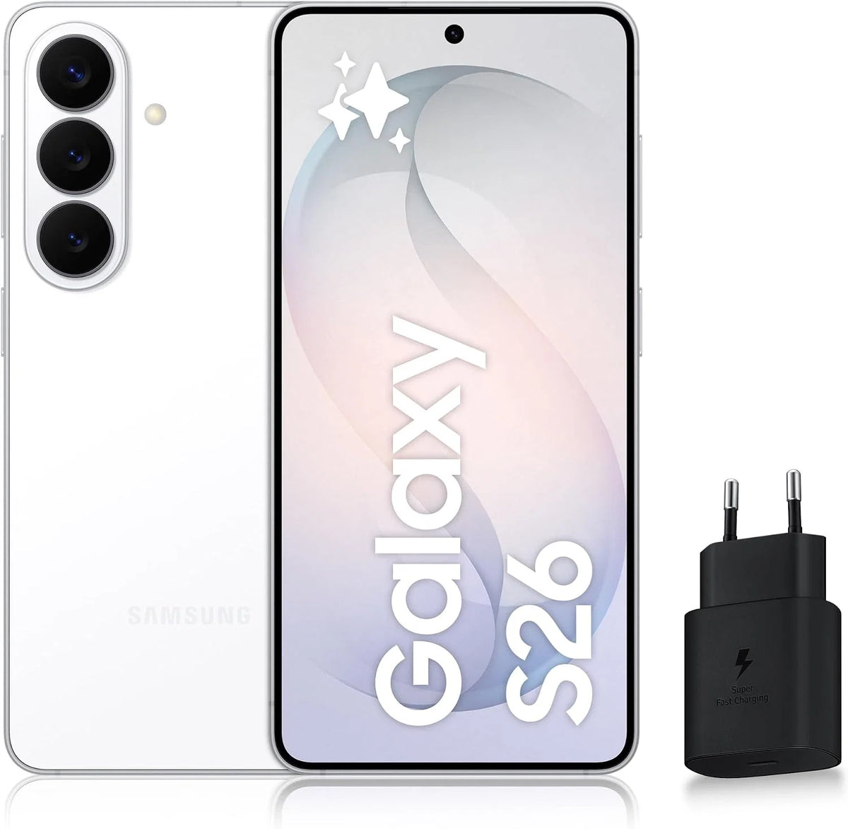 Samsung Galaxy S26 Android 5G Smartphone, 512 Go, Violet, 25W Fast Charger Included - Galaxy S26