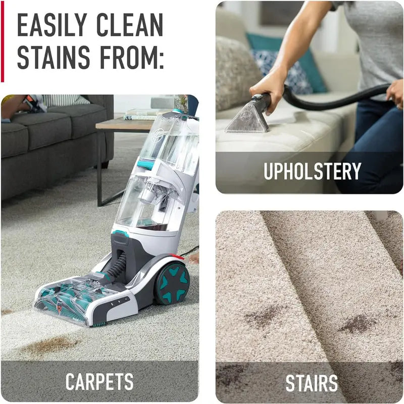 Hoover SmartWash+ Automatic Carpet Cleaner, Turquoise - FH52000