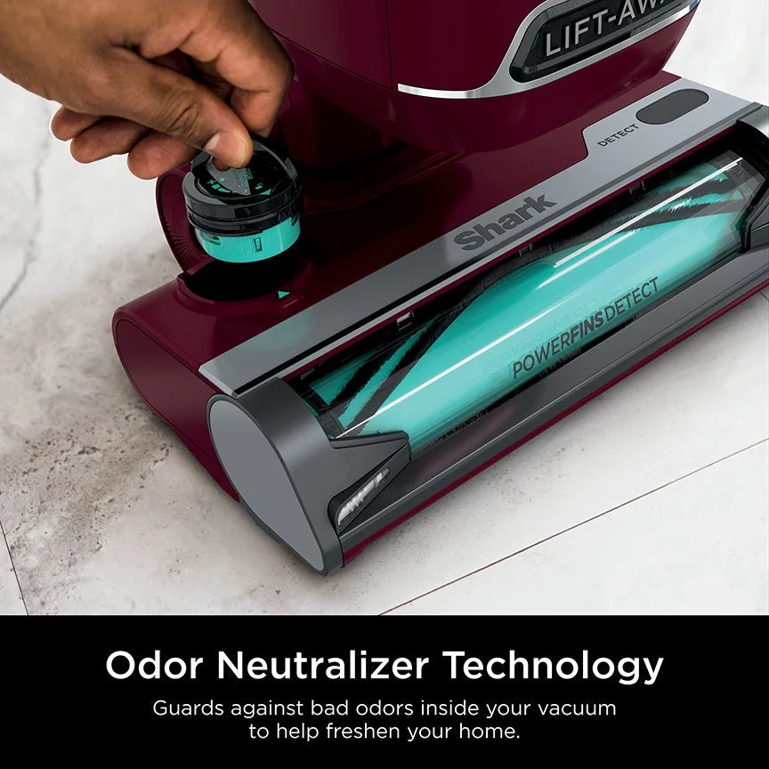 Shark Detect Lift-Away ADV Corded Upright Vacuum With PowerFins Detect And Odor Neutralizer - LA492, Burgundy
