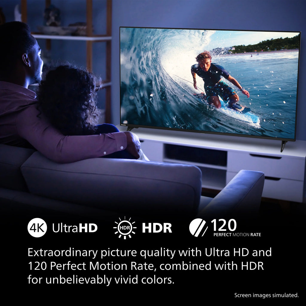 Philips 60 Class 4K Ultra HD Google Smart LED TV - 60PUL7555/F7