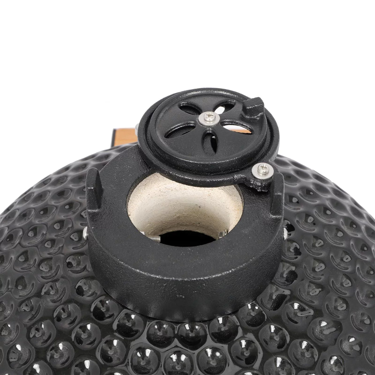 SalonMore 13in Round Ceramic Charcoal Grill - Black
