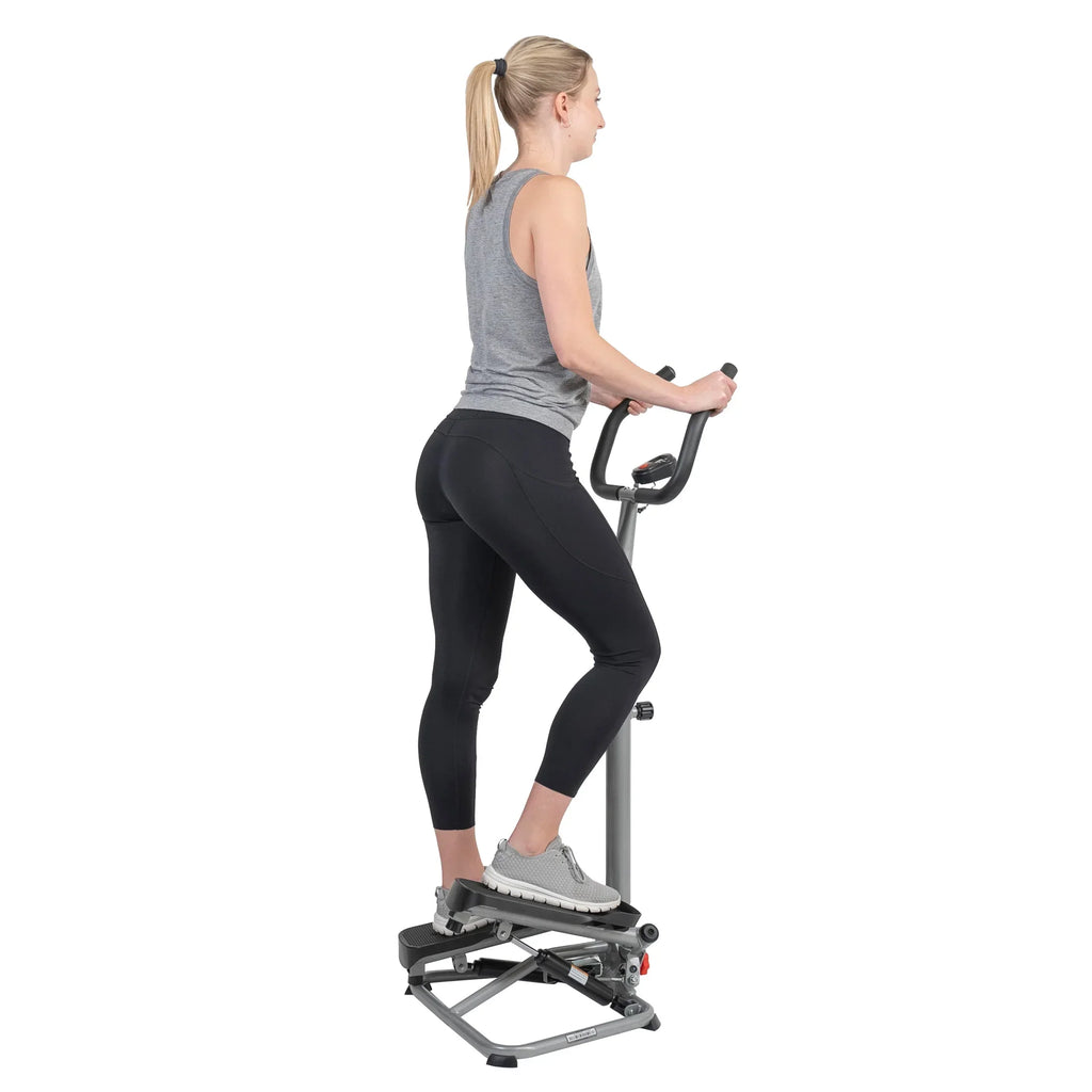 Sunny Health & Fitness Twist Stair Stepper Machine With Handlebar - SF-S020027