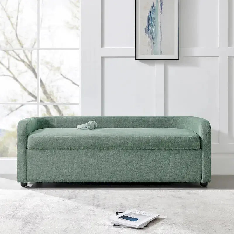 Wendy Upholstered Storage Bench With Hidden Compartment - 60.5w x 22.5d x 21h