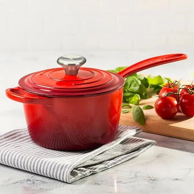 20-Piece Enameled Cast Iron Cookware Set With 10.25-Inch Skillet And 1.75-Quart Saucepan