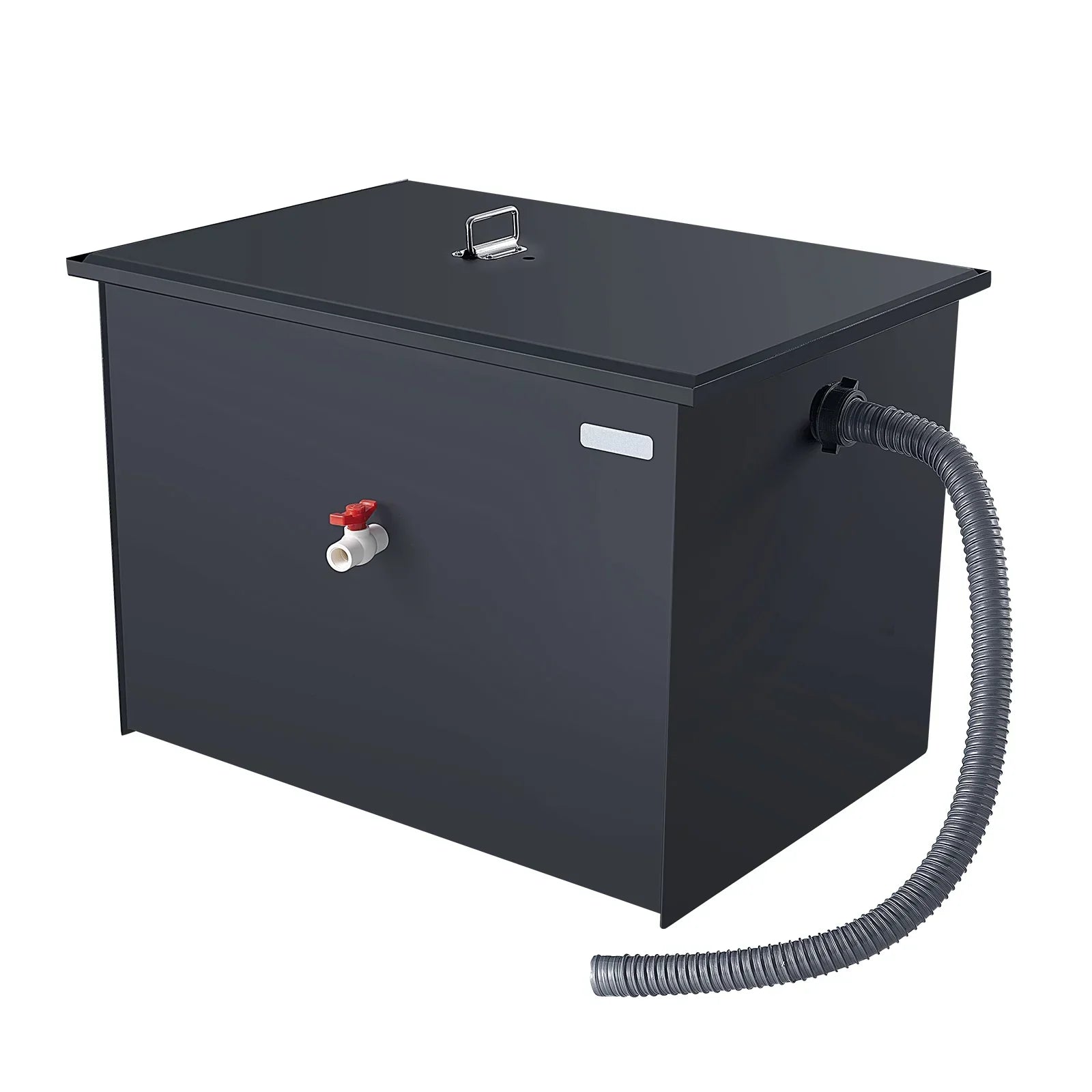 SKYSHALO Commercial Grease Interceptor Trap, 30LBS Carbon Steel