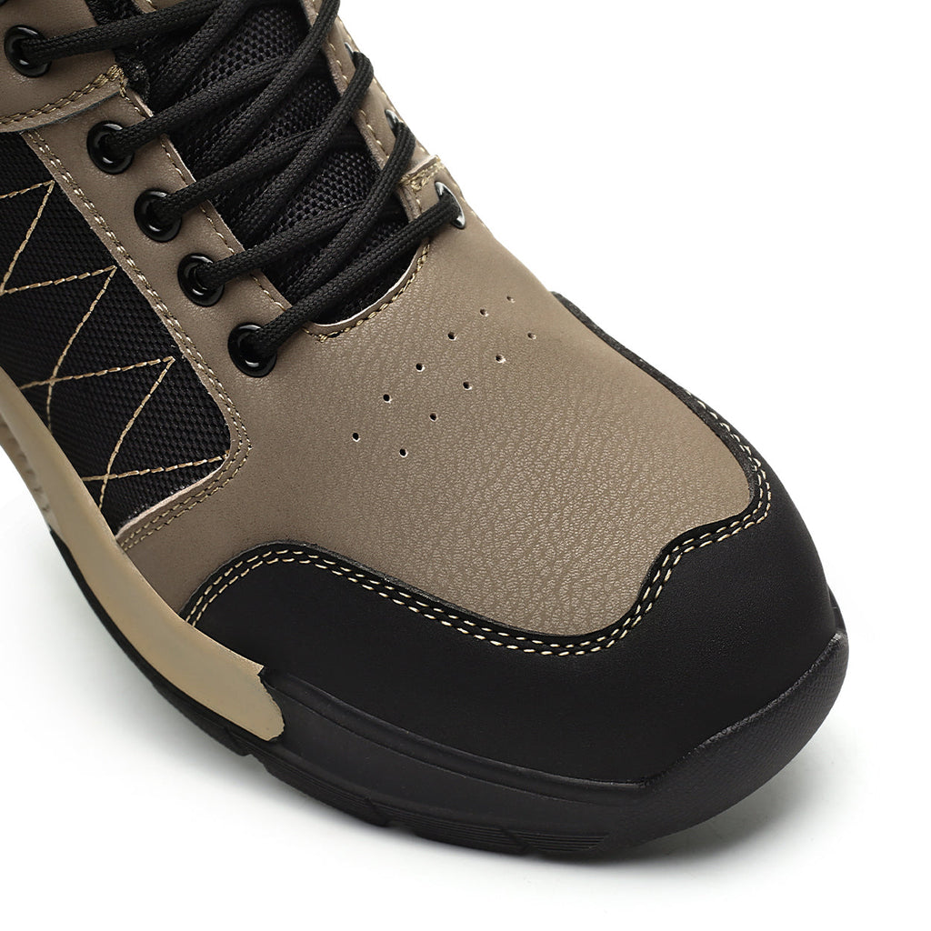 Contrast Color Mid Rise Steel Toe Safety Shoes
