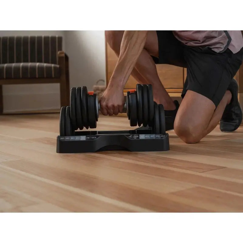 NordicTrack Select-A-Weight Adjustable Dumbbell Set, 55 lb Each