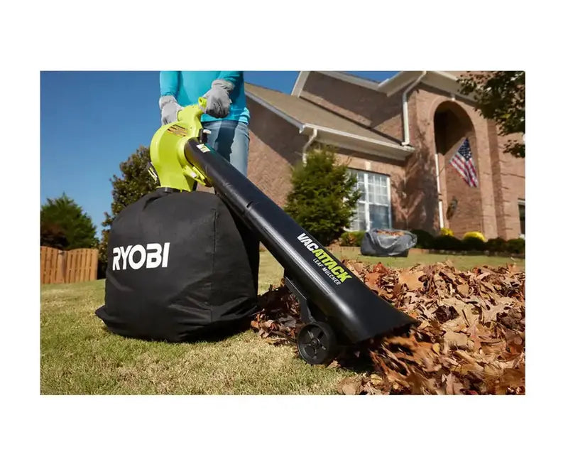 RYOBI Vac Attack 40V Cordless Leaf Vacuum & Mulcher With 2x 5.0Ah Batteries & Charger - RY40451-2B