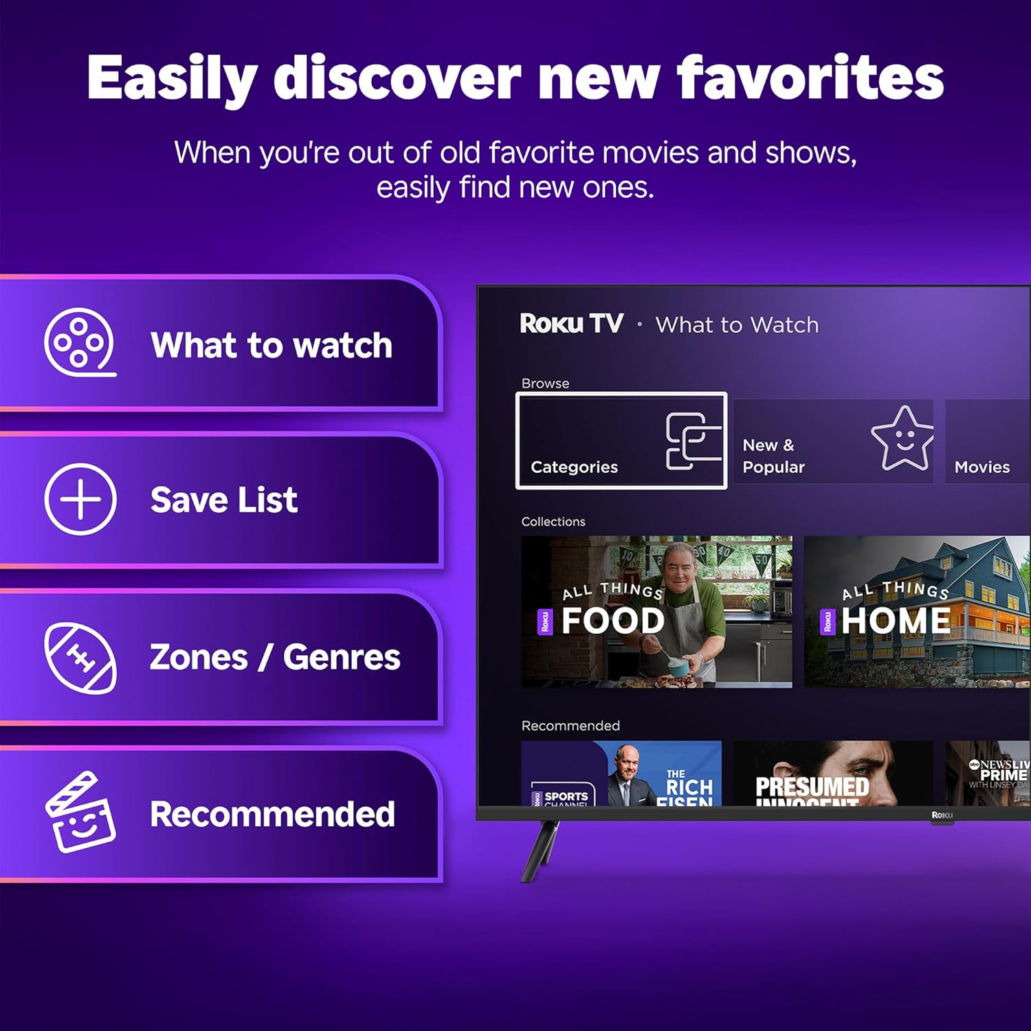 Roku 50in Select Series 4K HDR Smart TV With Voice Remote