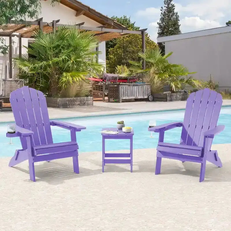 Bonosuki Folding Adirondack Fire Pit Chair Set, 2 Count, HIPS