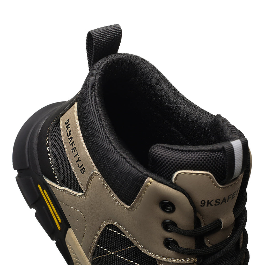 Contrast Color Mid Rise Steel Toe Safety Shoes
