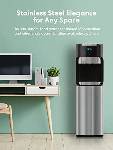 Brio Essential Series Bottom-Loading Water Cooler - Hot, Cold And Ambient Dispenser