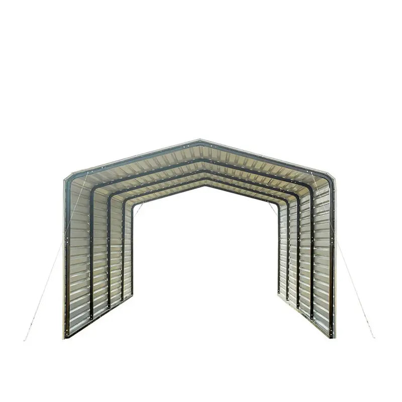 All-Steel Carport 12 ft x 20 ft, Fully Enclosed Sides - CP1220F