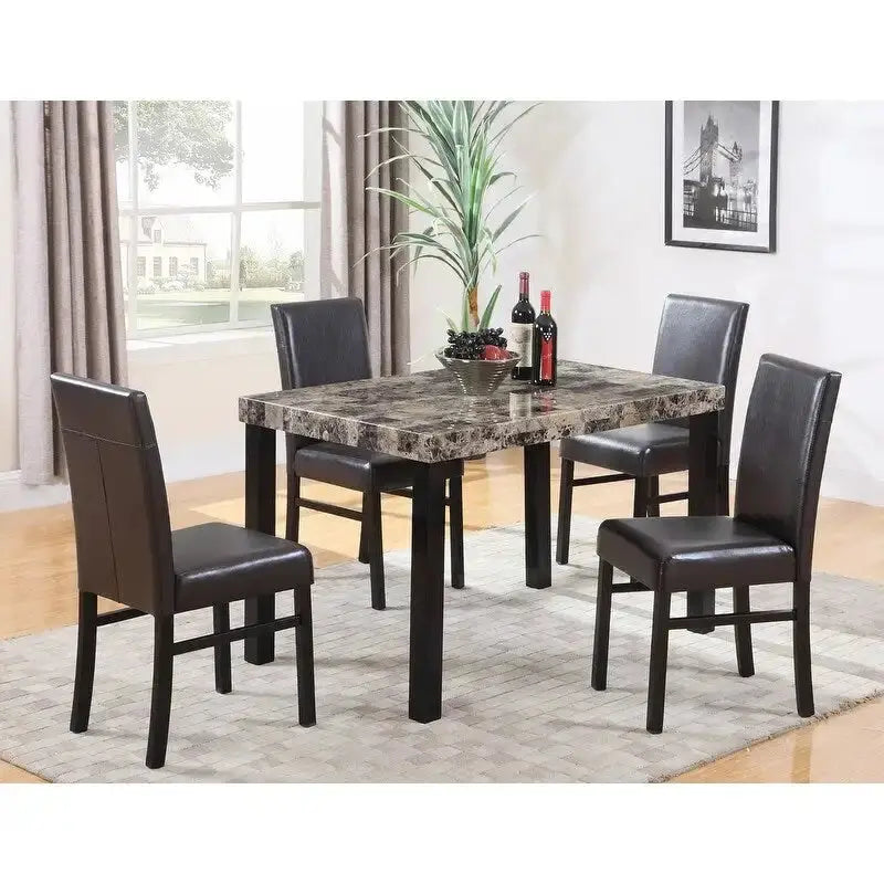 Best Master Furniture Rectangular Dining Table 48L x 30W x 30H - Classic Wood Grain