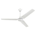 Westinghouse 56 in Industrial White Ceiling Fan With 3 Steel Blades - 78127