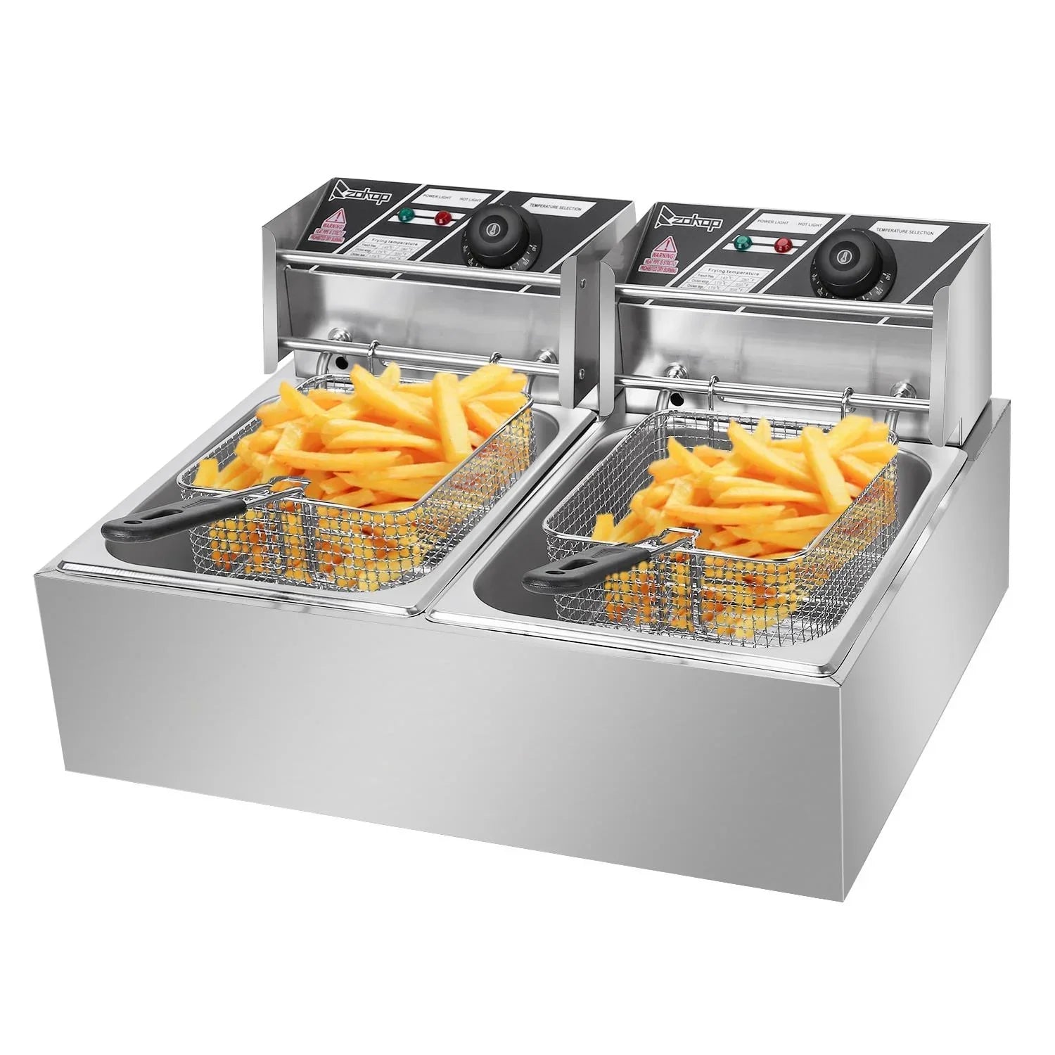 SalonMore Stainless Steel Deep Fryer, 5000W, 12.7Qt