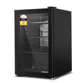 Devanti 70L Glass-Door Bar Fridge, Black
