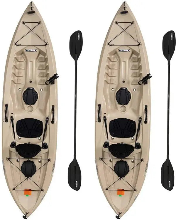 Lifetime Tamarack Angler 120 in Fishing Kayak, Tan - 275 lb Capacity