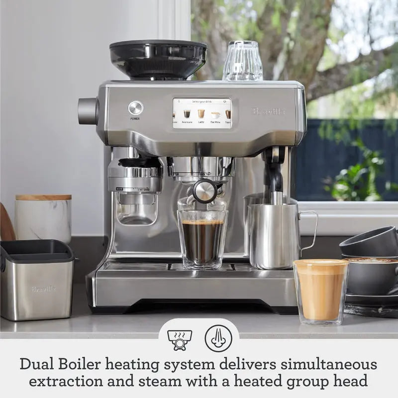 Breville Oracle Touch Automatic Espresso Machine With Integrated Grinder - BES990BSS/F