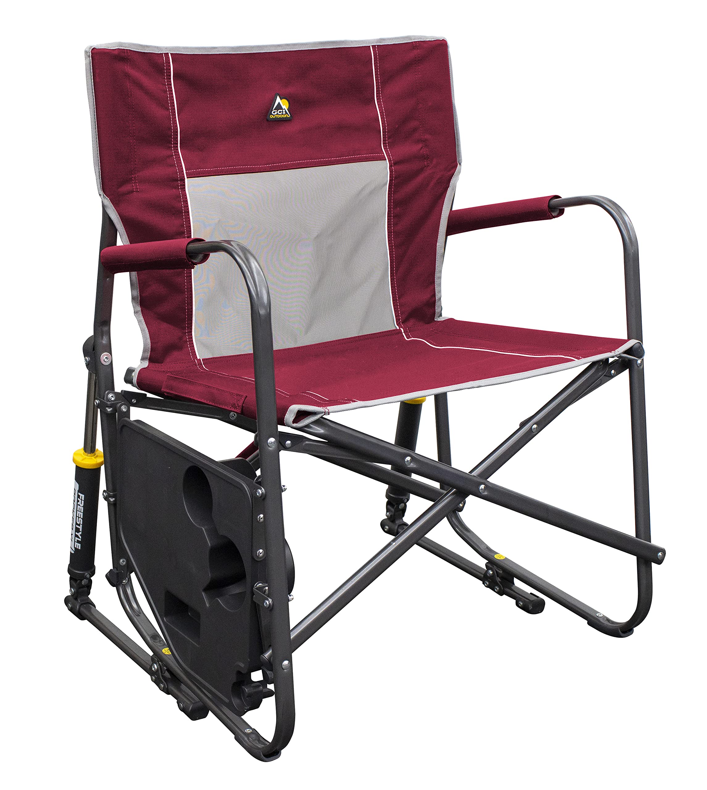 GCI Outdoor Freestyle Rocker XL Folding Rocking Chair With Side Table - Freestyle Rocker XL