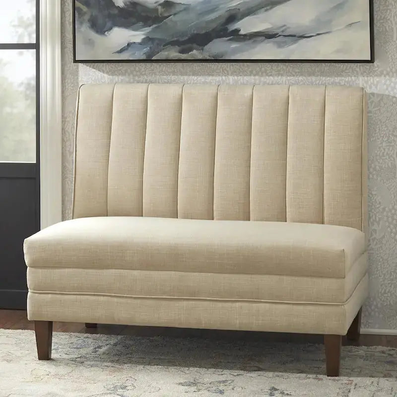 Lifestorey 3-Piece Channel-Back Upholstered Banquette Set - Kerrington