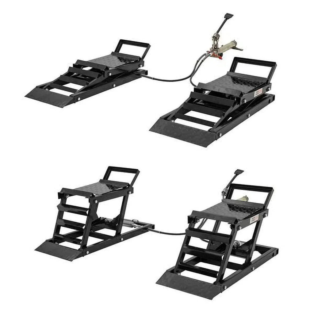 Black Widow Hydraulic Car Lift With Ramp - 3,000 lb. Per Pair Capacity