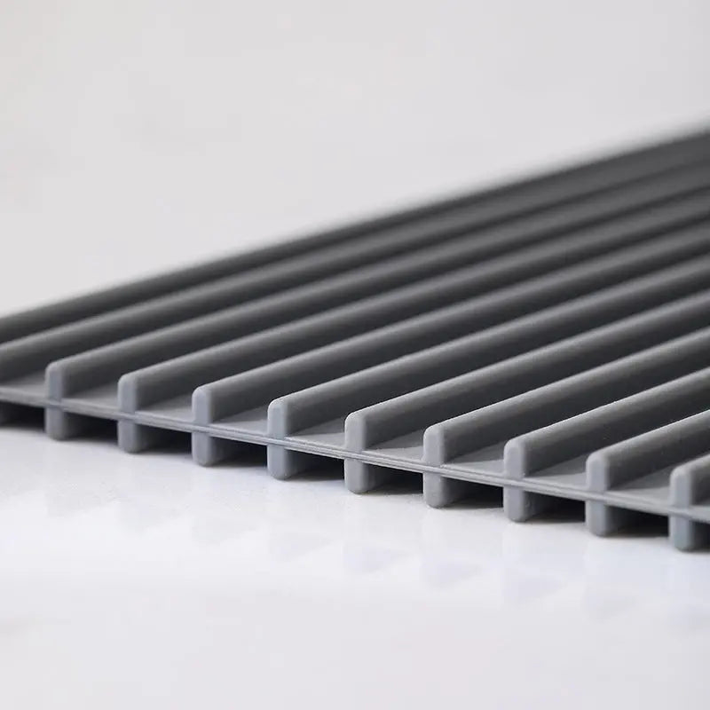 Cxren Silicone Countertop Draining Mat And Cookware Trivet - Small 12 x 7 Inches Or Large 15 x 11 Inches