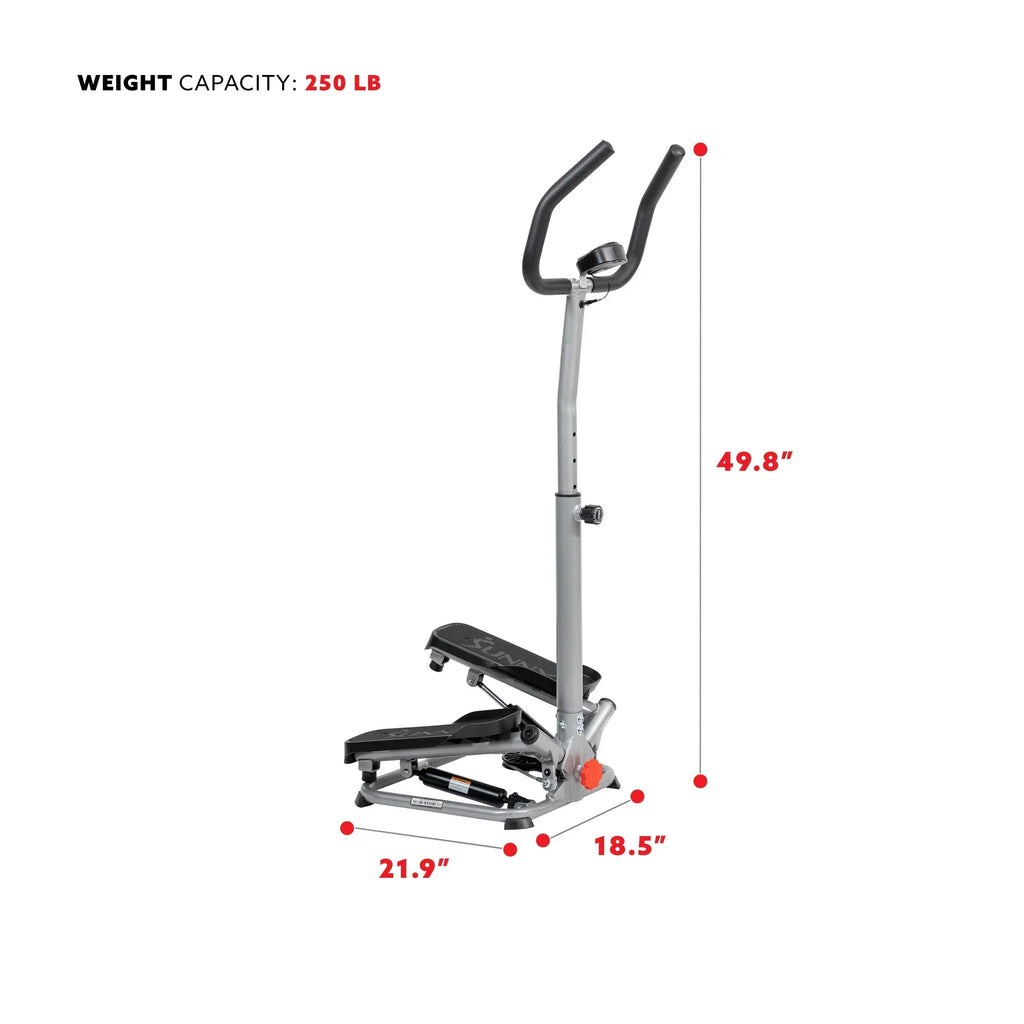 Sunny Health & Fitness Twist Stair Stepper Machine With Handlebar - SF-S020027