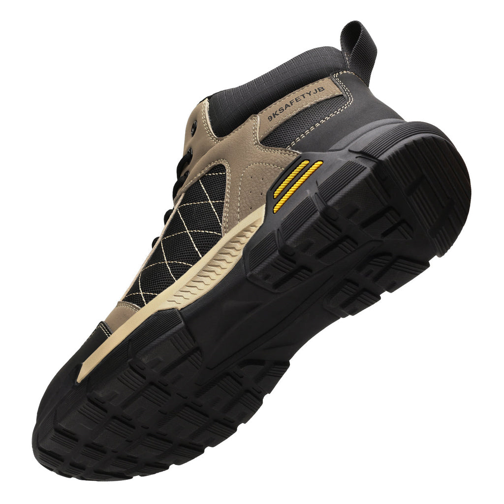 Contrast Color Mid Rise Steel Toe Safety Shoes