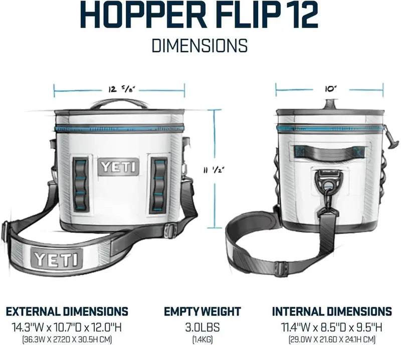 YETI Hopper Flip 12-Quart Portable Soft-Sided Cooler - 18010110002