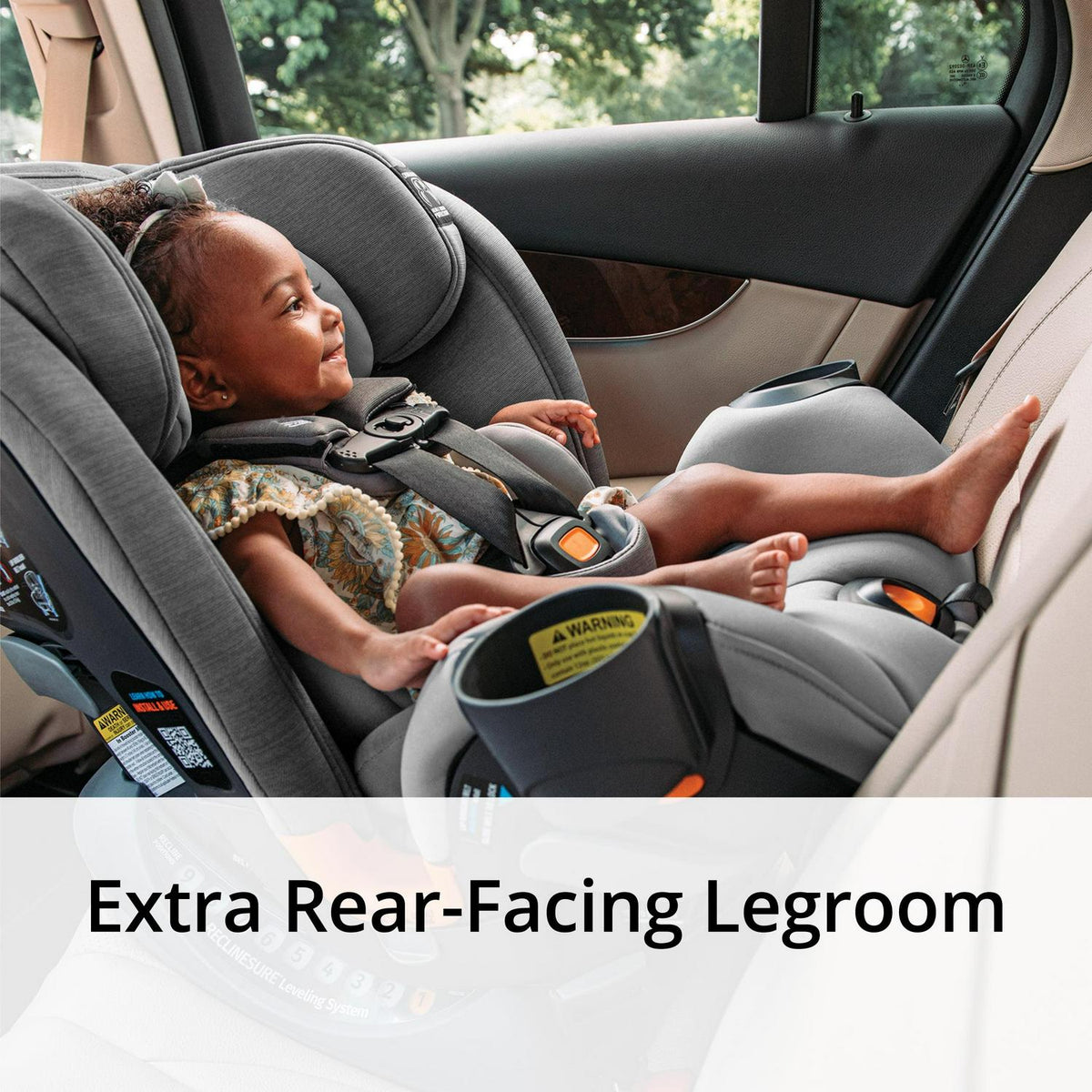 Chicco OneFit ClearTex All-in-One Car Seat, Slate - 00079741040070