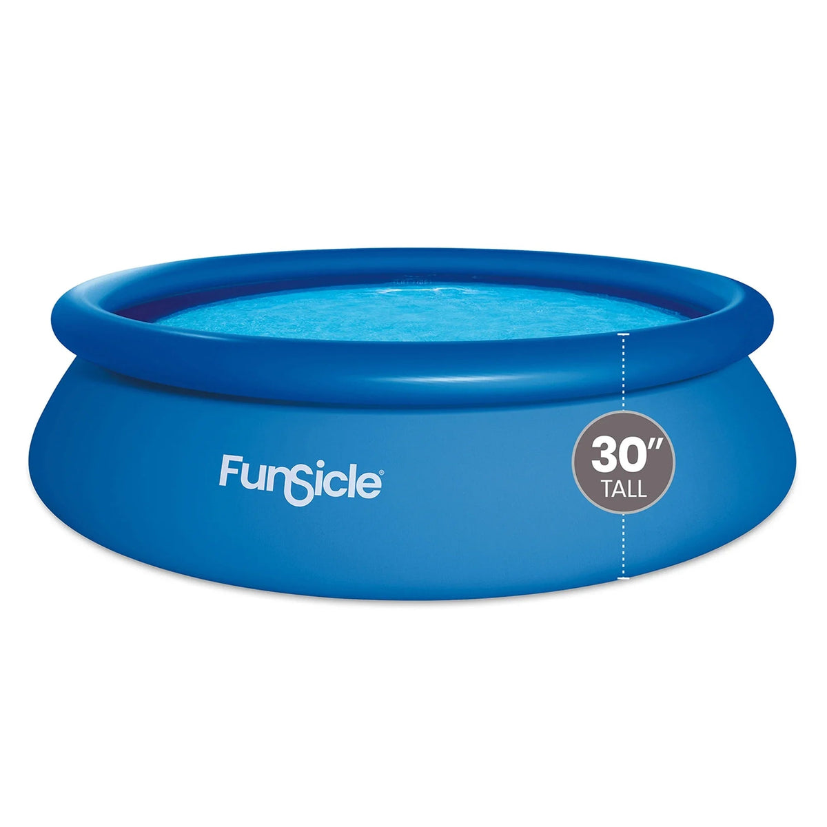 Funsicle Above Ground Swimming Pool, Round, 8 ft x 30 in - Age 6+