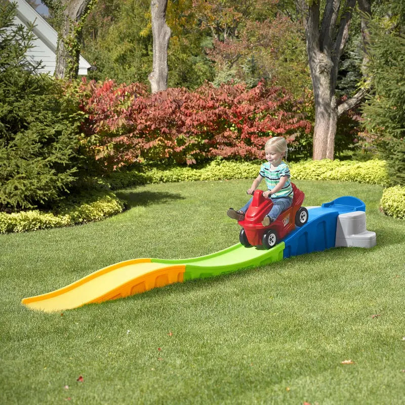 Step2 Anniversary Edition Up & Down Roller Coaster Ride-On Toy, Over 10 Ft, Multicolor - 863300