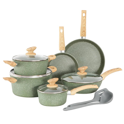12 Piece Granite Pots And Pans Set