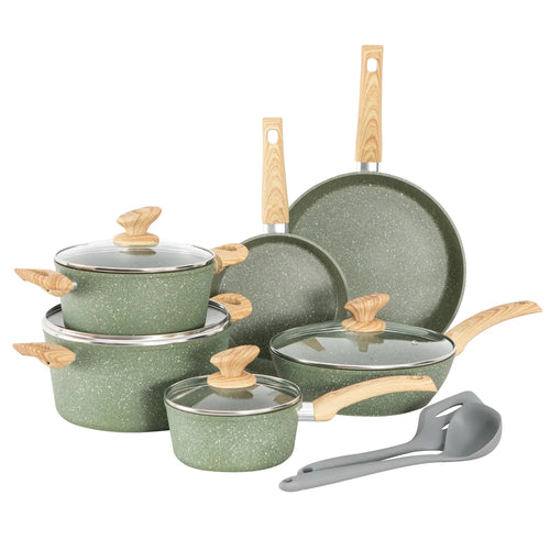 12 Piece Granite Pots And Pans Set