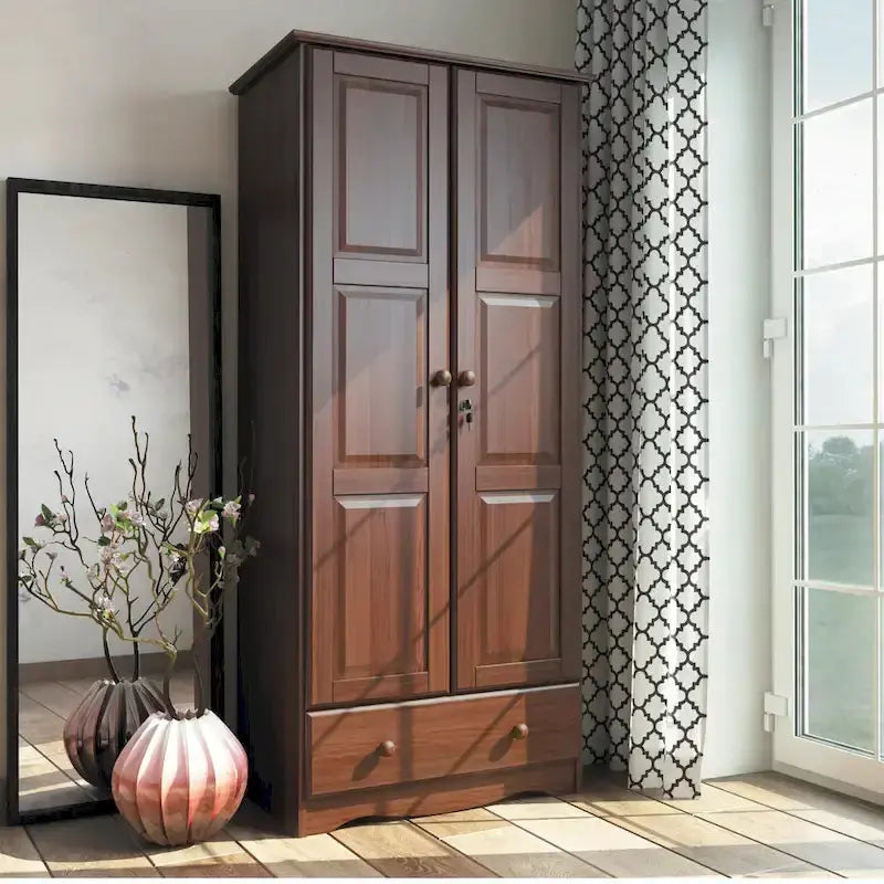 Palace Imports Solid Wood Flexible Wardrobe Armoire 31.5w x 72h x 20.9d