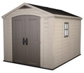 Keter Resin Outdoor Storage Shed, Taupe, 8 x 11 Foot - Factor