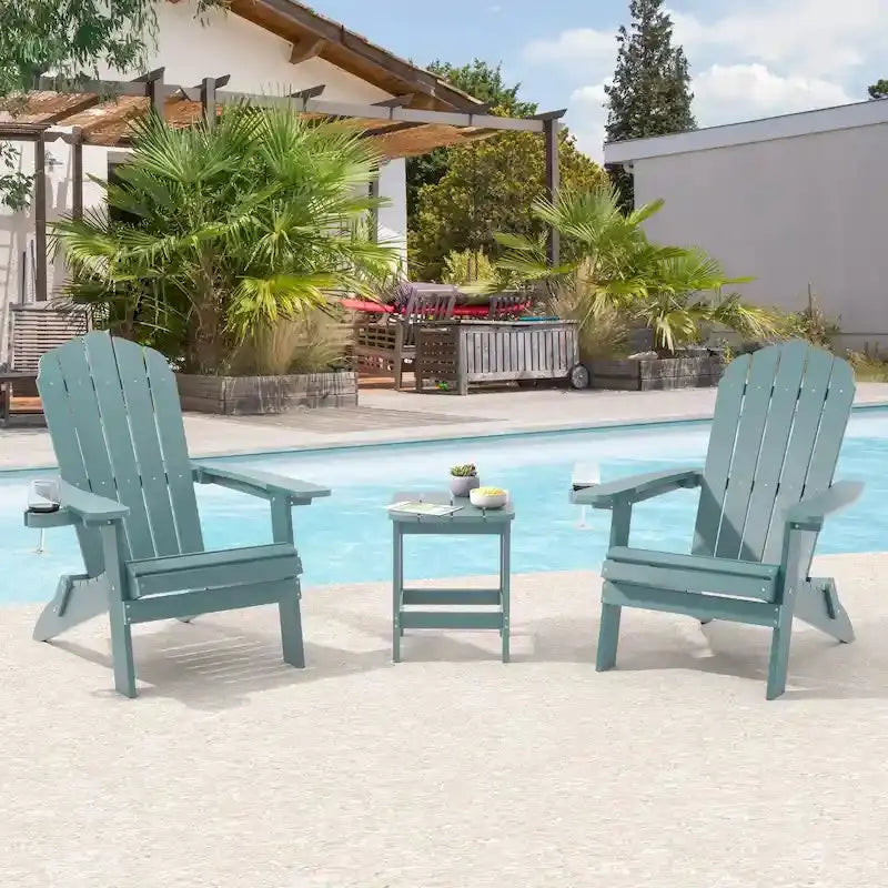 Bonosuki Folding Adirondack Fire Pit Chair Set, 2 Count, HIPS