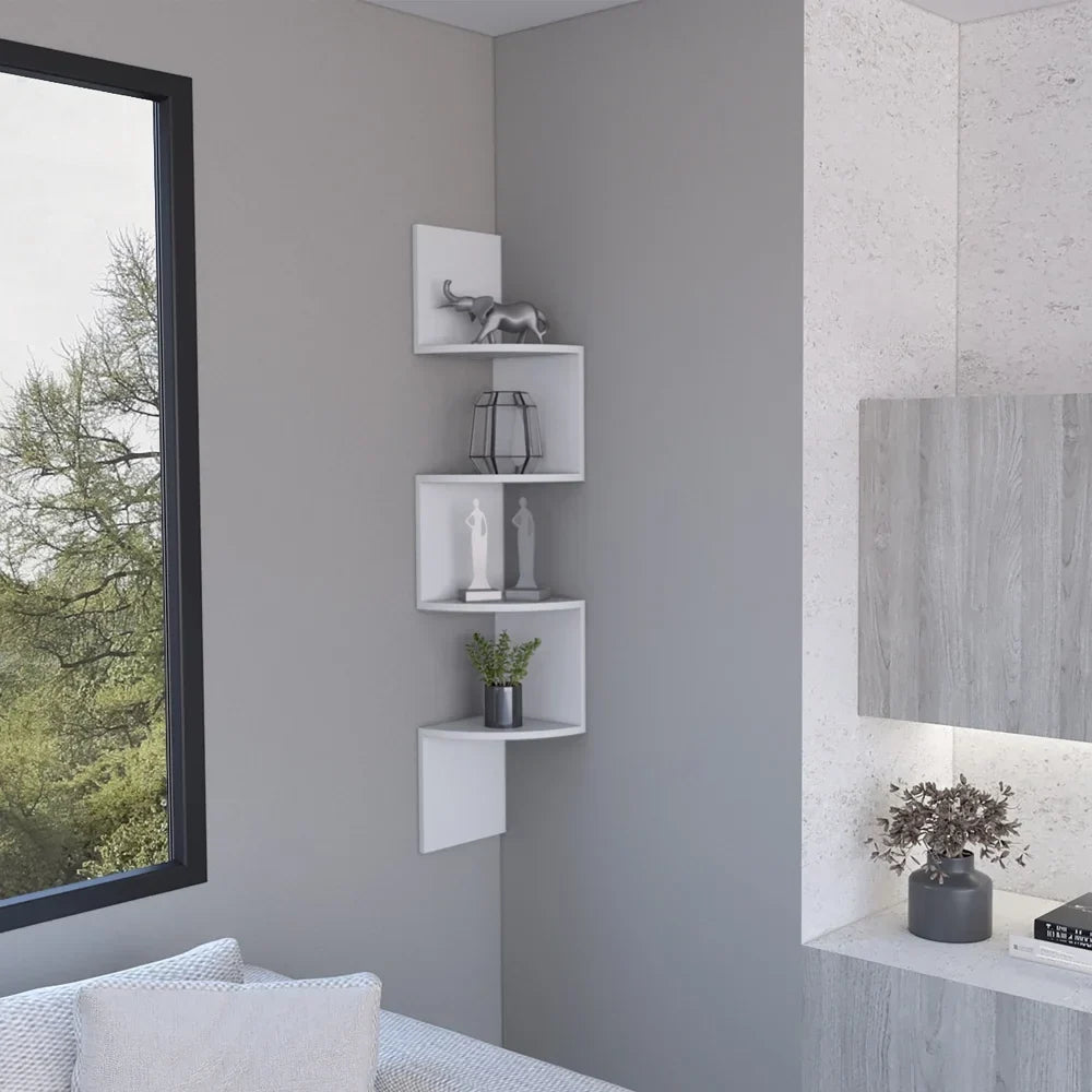 Crestone Wall-Mounted Shelf, White