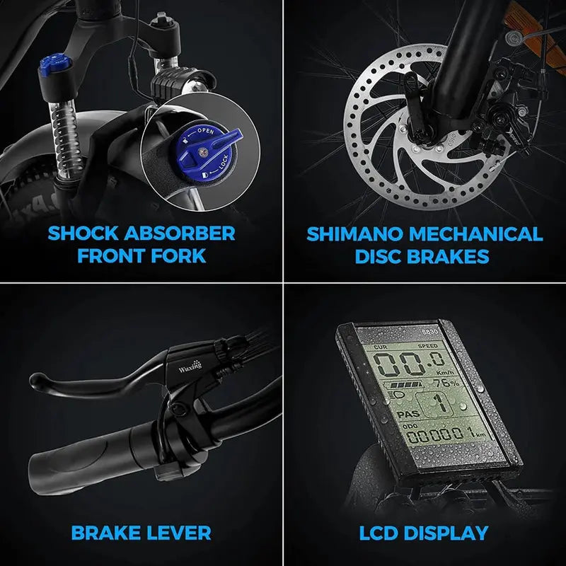Electric Mountain Bike 48V/15Ah 750W