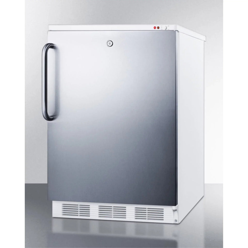 Summit Appliance Medical Upright Freezer 2.5 cu ft Stainless Steel - Manual Defrost