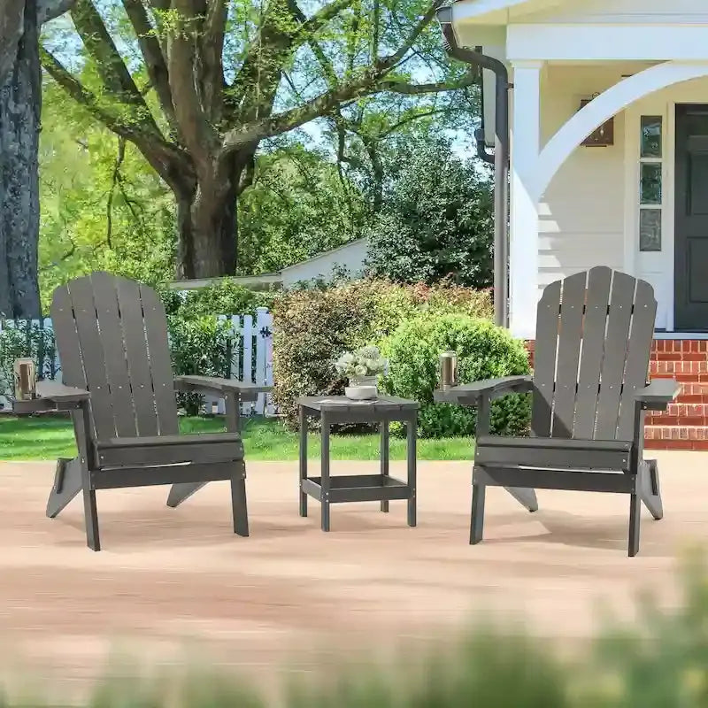Bonosuki Folding Adirondack Fire Pit Chair Set, 2 Count, HIPS
