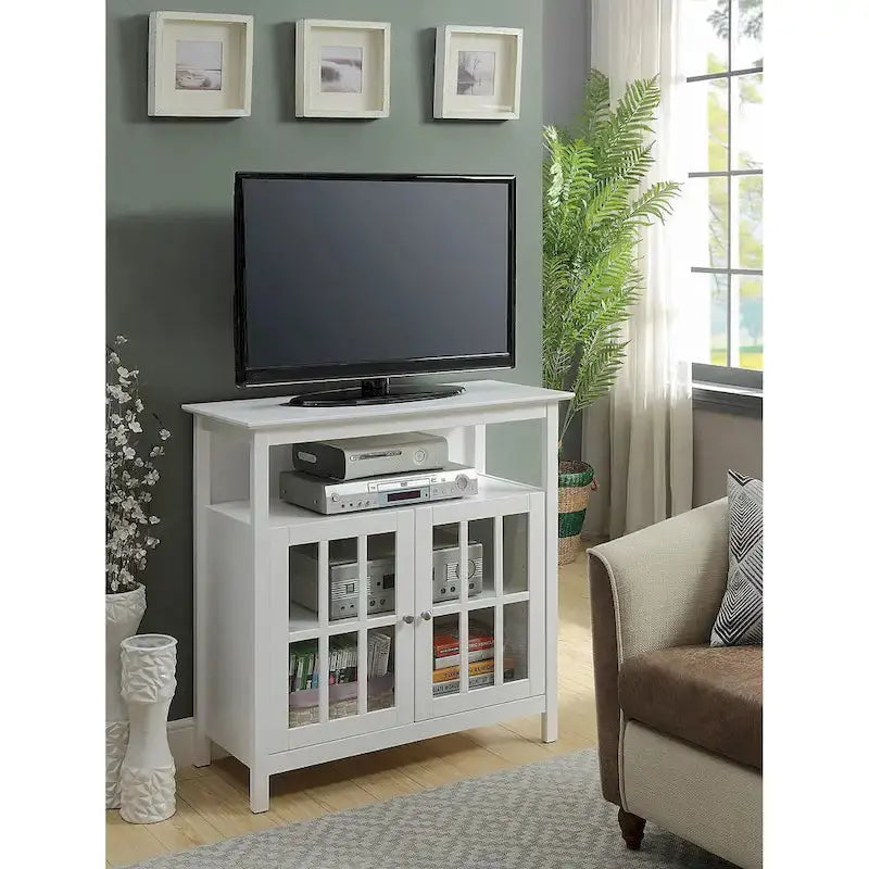 Convenience Concepts Highboy TV Stand, 40 in TV, 36 in x 15.5 in x 35.5 in - Big Sur