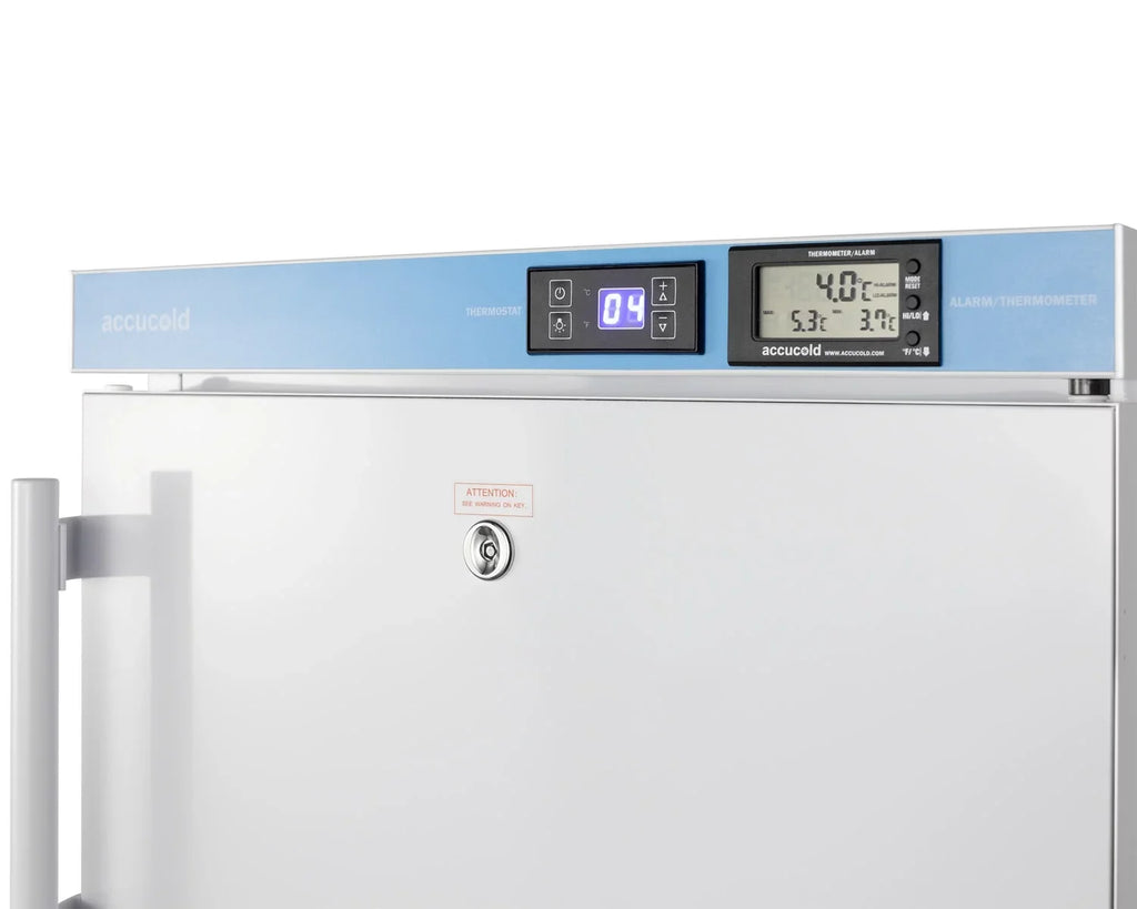 Summit 20 in. Built-In All-Freezer, Stainless Steel & Black - ALFZ37BSSTB