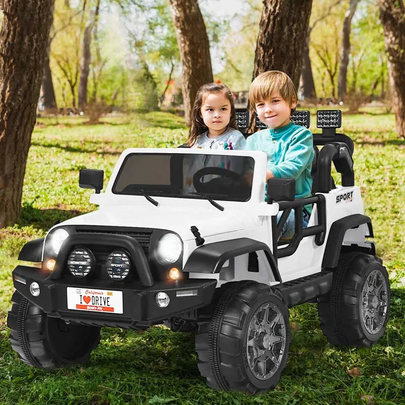 Two-Passenger 12V Electric Ride-On Truck for Toddlers